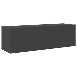 Έπιπλα Τηλεόρασης Σετ 4 Τεμαχίων Γκρι από Μοριοσανίδα