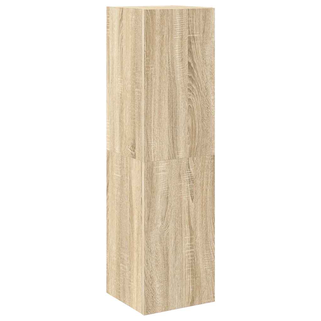 Έπιπλα Τηλεόρασης Σετ 8 Τεμαχίων Sonoma Δρυς από Επεξ. Ξύλο - PAKOBAZAAR