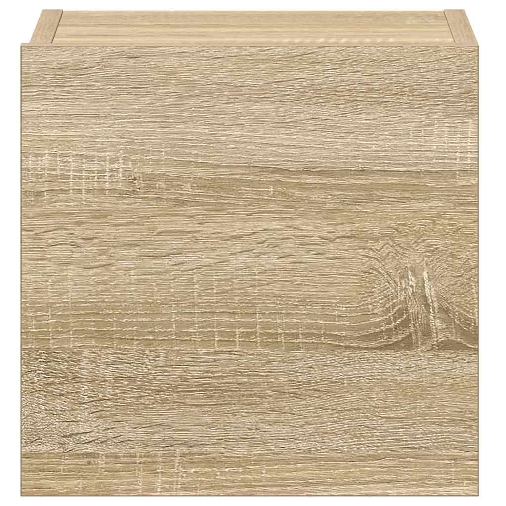 Έπιπλα Τηλεόρασης Σετ 3 Τεμαχίων Sonoma Δρυς από Επεξ. Ξύλο - PAKOBAZAAR