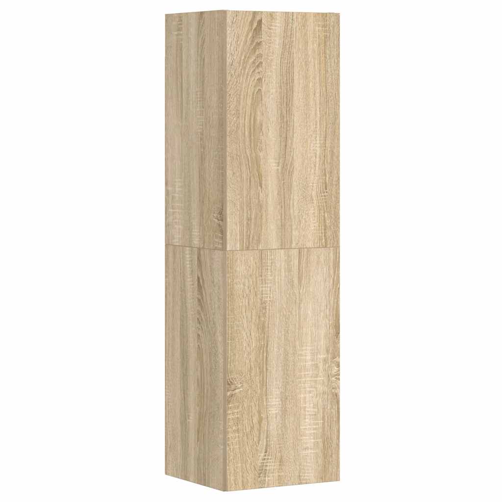 Έπιπλα Τηλεόρασης Σετ 3 Τεμαχίων Sonoma Δρυς από Επεξ. Ξύλο - PAKOBAZAAR