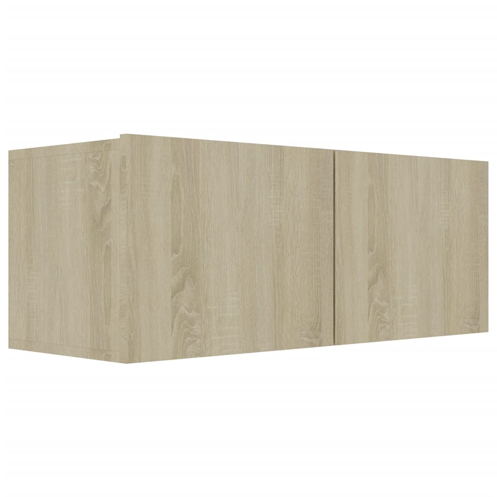 Έπιπλα Τηλεόρασης Σετ 4 Τεμαχίων Sonoma Δρυς από Επεξ. Ξύλο