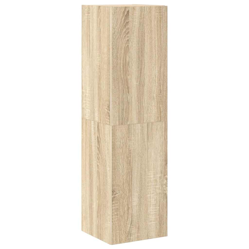 Έπιπλο Τηλεόρασης Σετ 6 Τεμαχίων Sonoma Δρυς από Επεξ. Ξύλο - PAKOBAZAAR