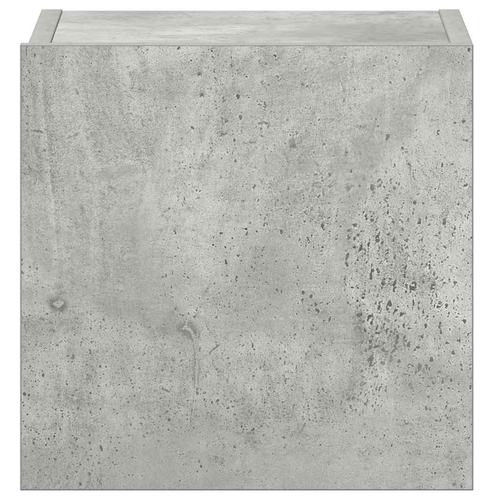 Έπιπλα Τηλεόρασης Σετ 5 τεμ. Γκρι Σκυροδέματος από Μοριοσανίδα - PAKOBAZAAR