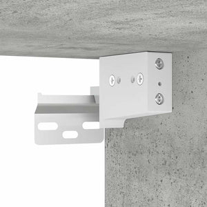 Έπιπλα Τηλεόρασης Σετ 3 Τεμαχίων Γκρι Σκυροδέματος Επεξ. Ξύλο - PAKOBAZAAR