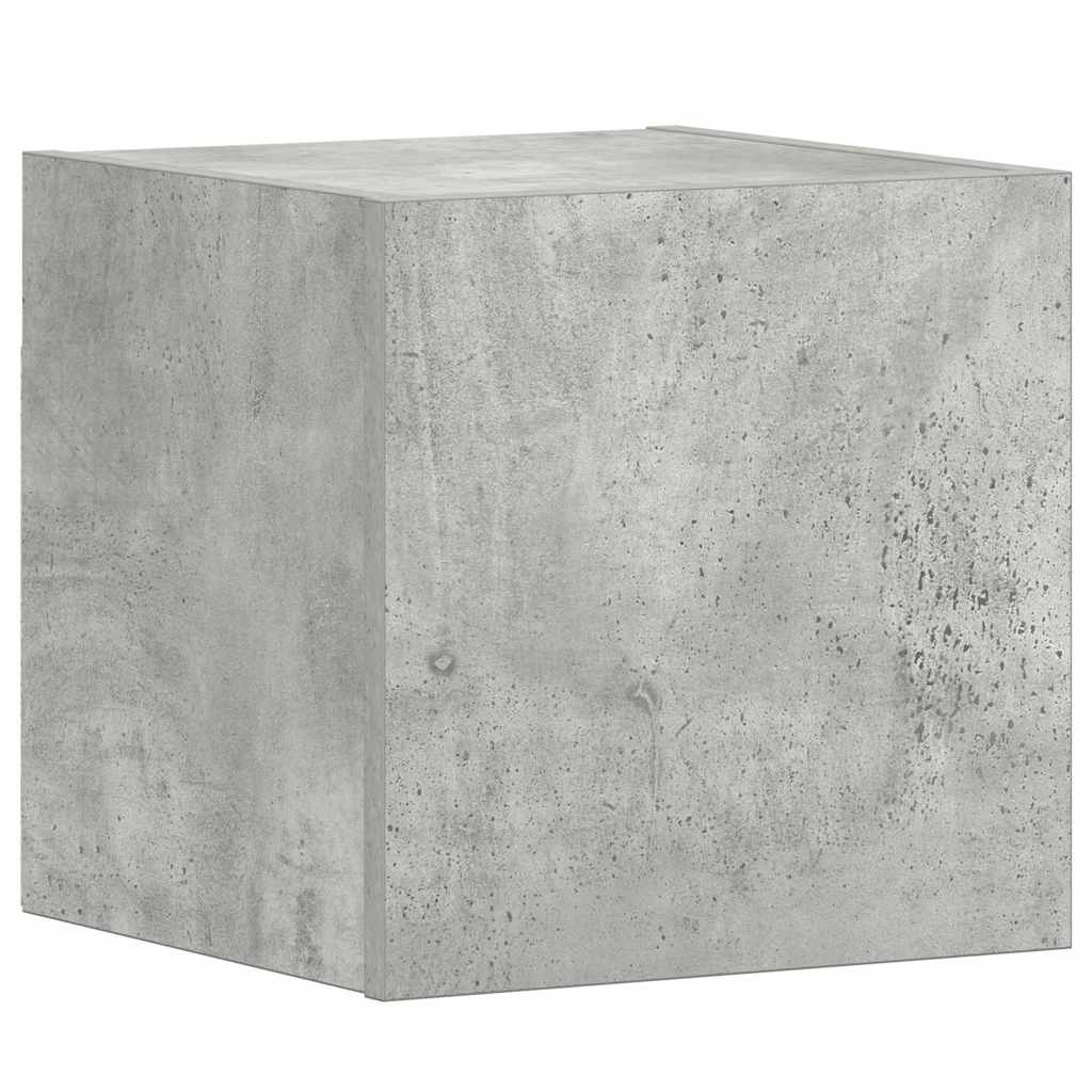 Έπιπλα Τηλεόρασης Σετ 3 Τεμαχίων Γκρι Σκυροδέματος Επεξ. Ξύλο - PAKOBAZAAR