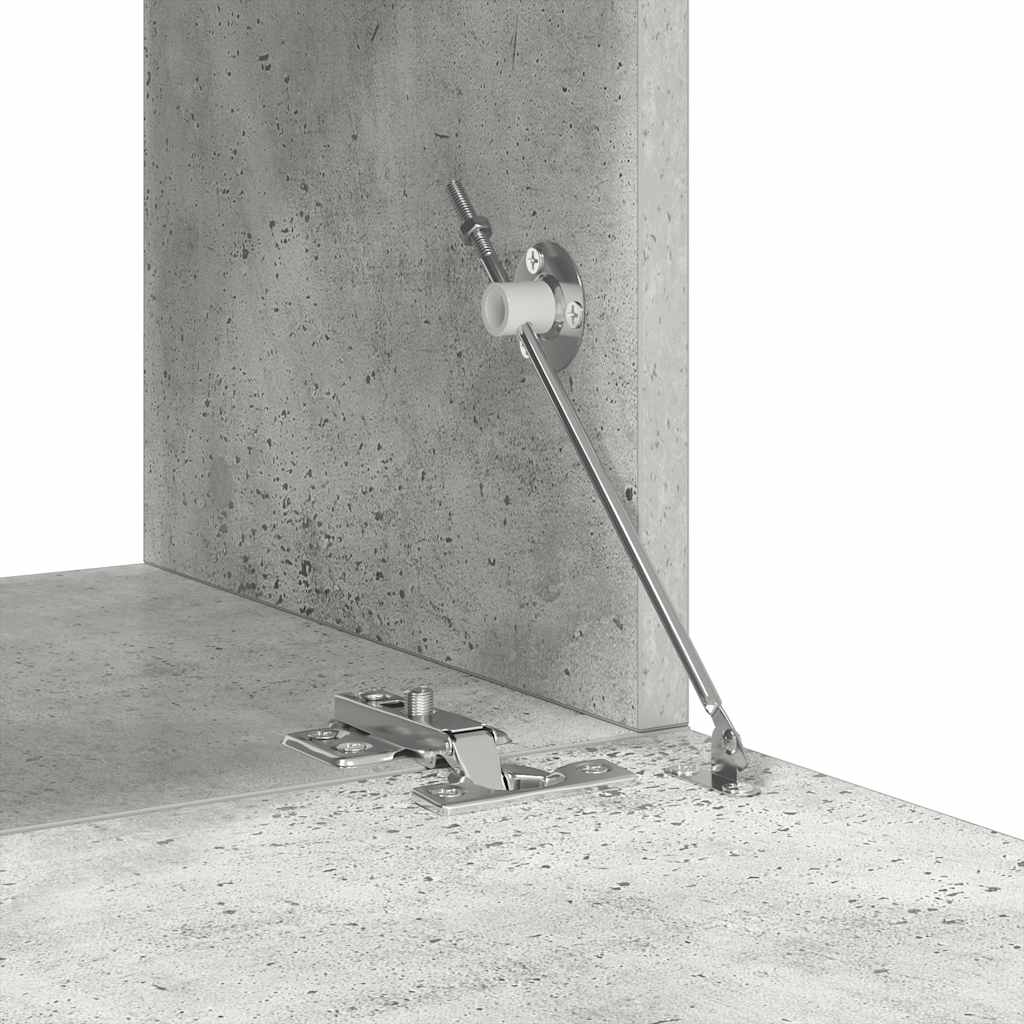 Έπιπλα Τηλεόρασης Σετ 6 τεμ. Γκρι Σκυροδέματος από Μοριοσανίδα - PAKOBAZAAR