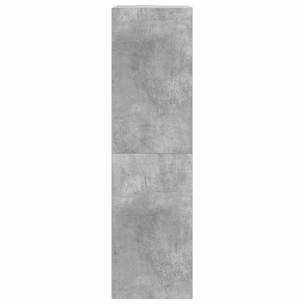 Έπιπλα Τηλεόρασης Σετ 6 τεμ. Γκρι Σκυροδέματος από Επεξ. Ξύλο - PAKOBAZAAR