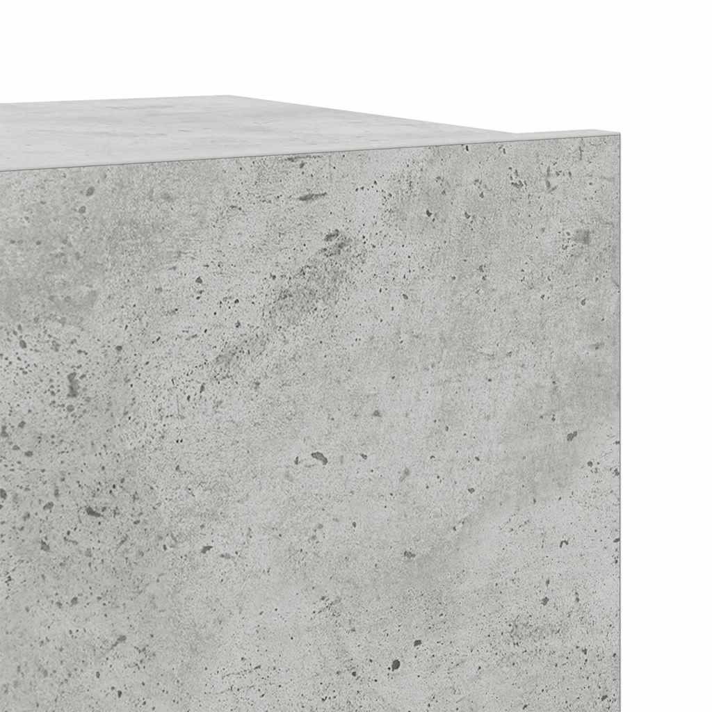 Έπιπλα Τηλεόρασης Σετ 6 τεμ. Γκρι Σκυροδέματος από Επεξ. Ξύλο - PAKOBAZAAR