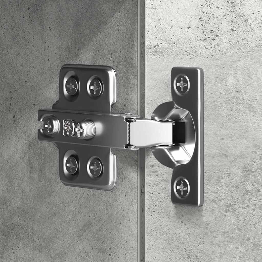 Έπιπλα Τηλεόρασης Σετ 8 τεμ. Γκρι Σκυροδέματος από Επεξ. Ξύλο - PAKOBAZAAR