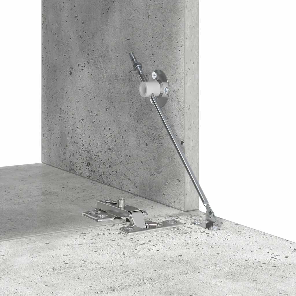 Σετ Επίπλων Τηλεόρασης 8 Τεμαχίων Γκρι σκυροδέματος Επεξ. Ξύλο - PAKOBAZAAR