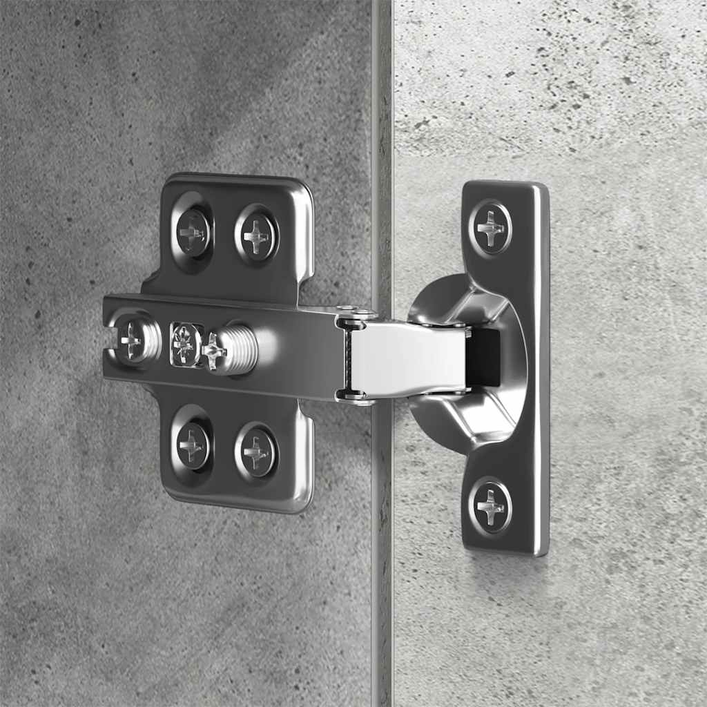 Έπιπλα Τηλεόρασης Σετ 10 τεμ. Γκρι Σκυροδέματος από Επεξ. Ξύλο - PAKOBAZAAR