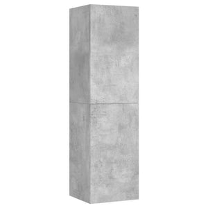 Έπιπλα Τηλεόρασης 4 τεμ. Γκρι Σκυρ. 30,5x30x110 εκ. Επεξ. Ξύλο - PAKOBAZAAR