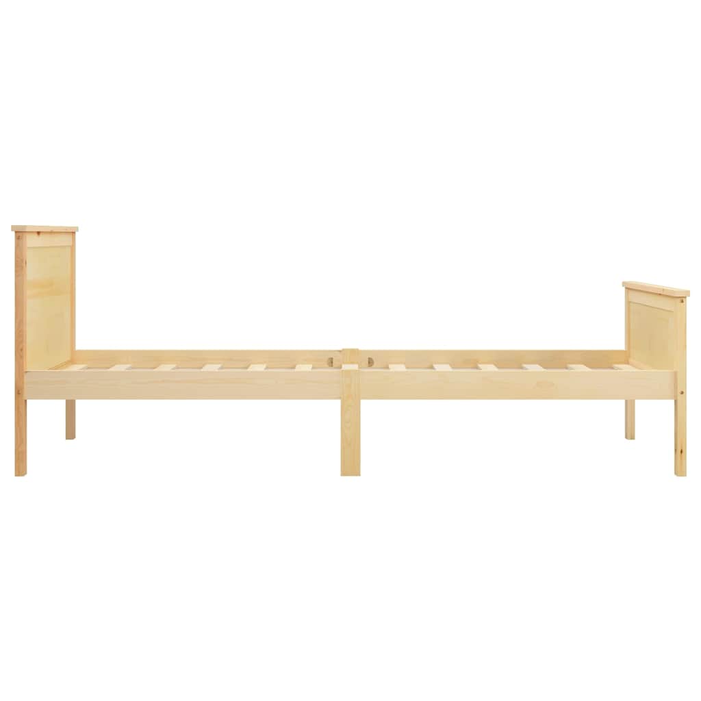 Πλαίσιο Κρεβατιού 90 x 200 εκ. από Μασίφ Ξύλο Πεύκου