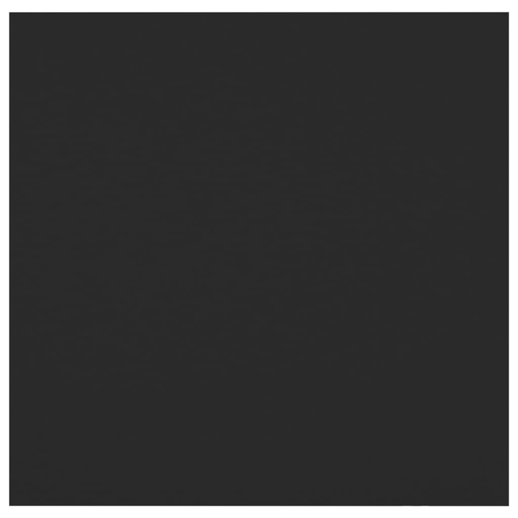 Κομοδίνα 2 Τεμαχίων Μαύρα 30,5 x 30 x 30 εκ. από Επεξ. Ξύλο - PAKOBAZAAR