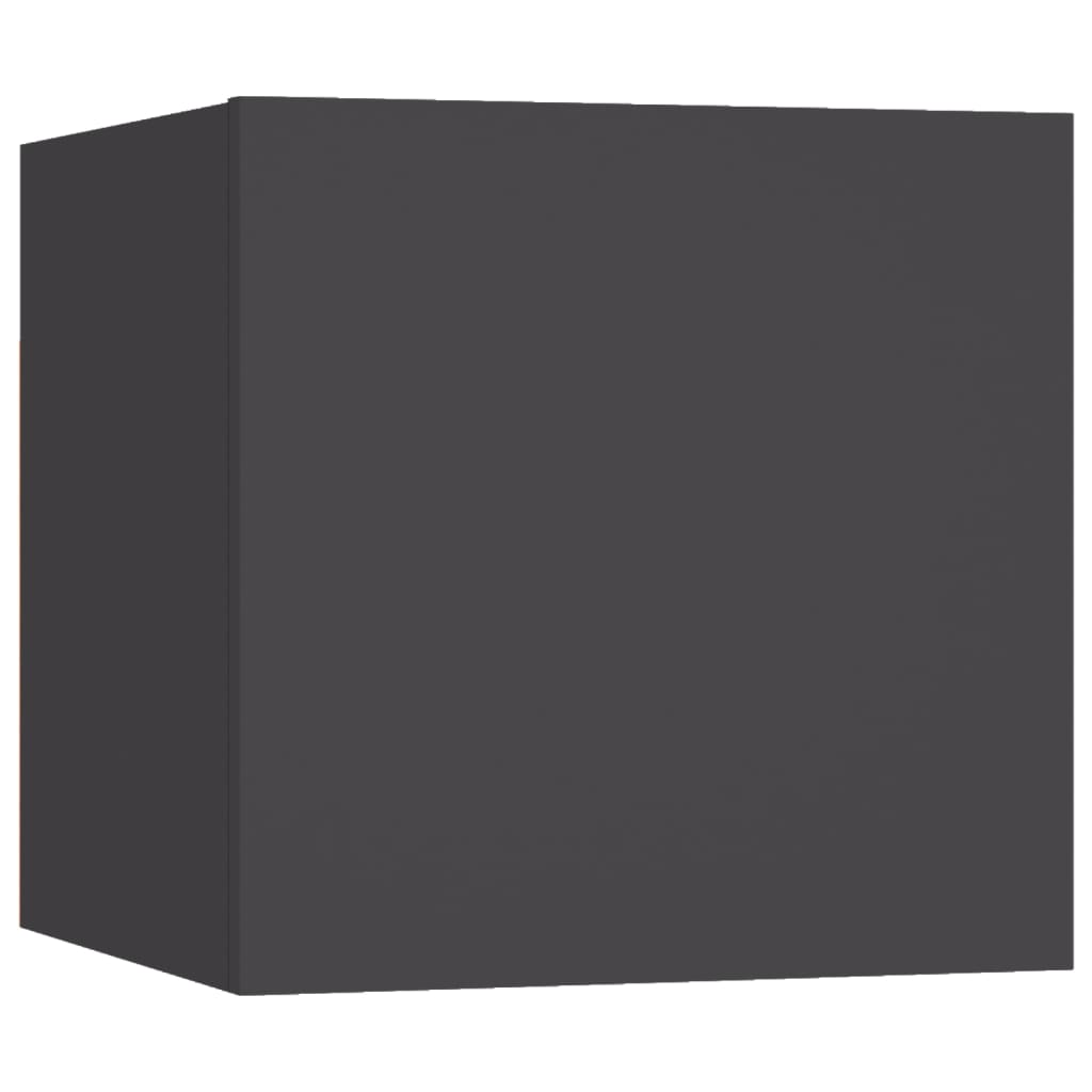 Κομοδίνο Γκρι 30,5 x 30 x 30 εκ. από Επεξ. Ξύλο