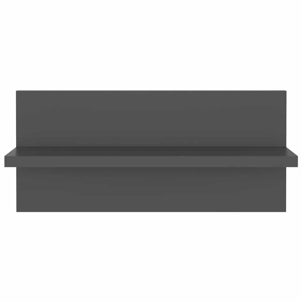 Ραφιέρες Τοίχου 2 τεμ. Γκρι 40 x 11,5 x 18 εκ. από Επεξ. Ξύλο
