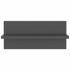 Ραφιέρες Τοίχου 2 τεμ. Γκρι 40 x 11,5 x 18 εκ. από Επεξ. Ξύλο