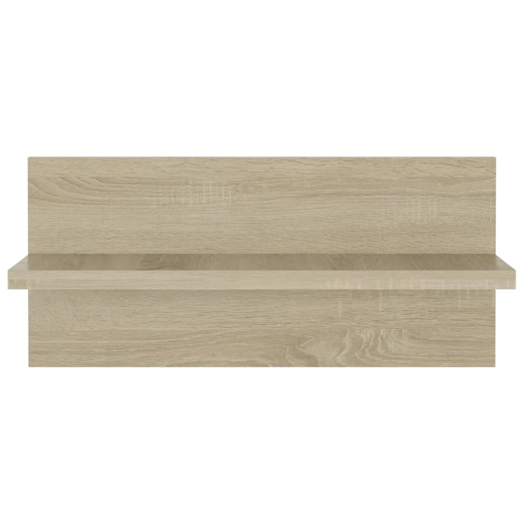 Ραφιέρες Τοίχου 2 τεμ. Sonoma Δρυς 40x11,5x18 εκ. Μοριοσανίδα