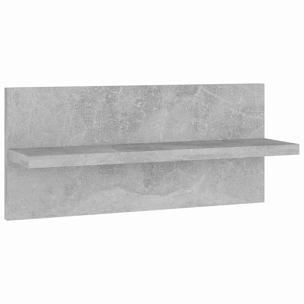 Ραφιέρες Τοίχου 2 τεμ. Γκρι Σκυροδέμ. 40x11,5x18εκ. Μοριοσανίδα - Pakobazaar