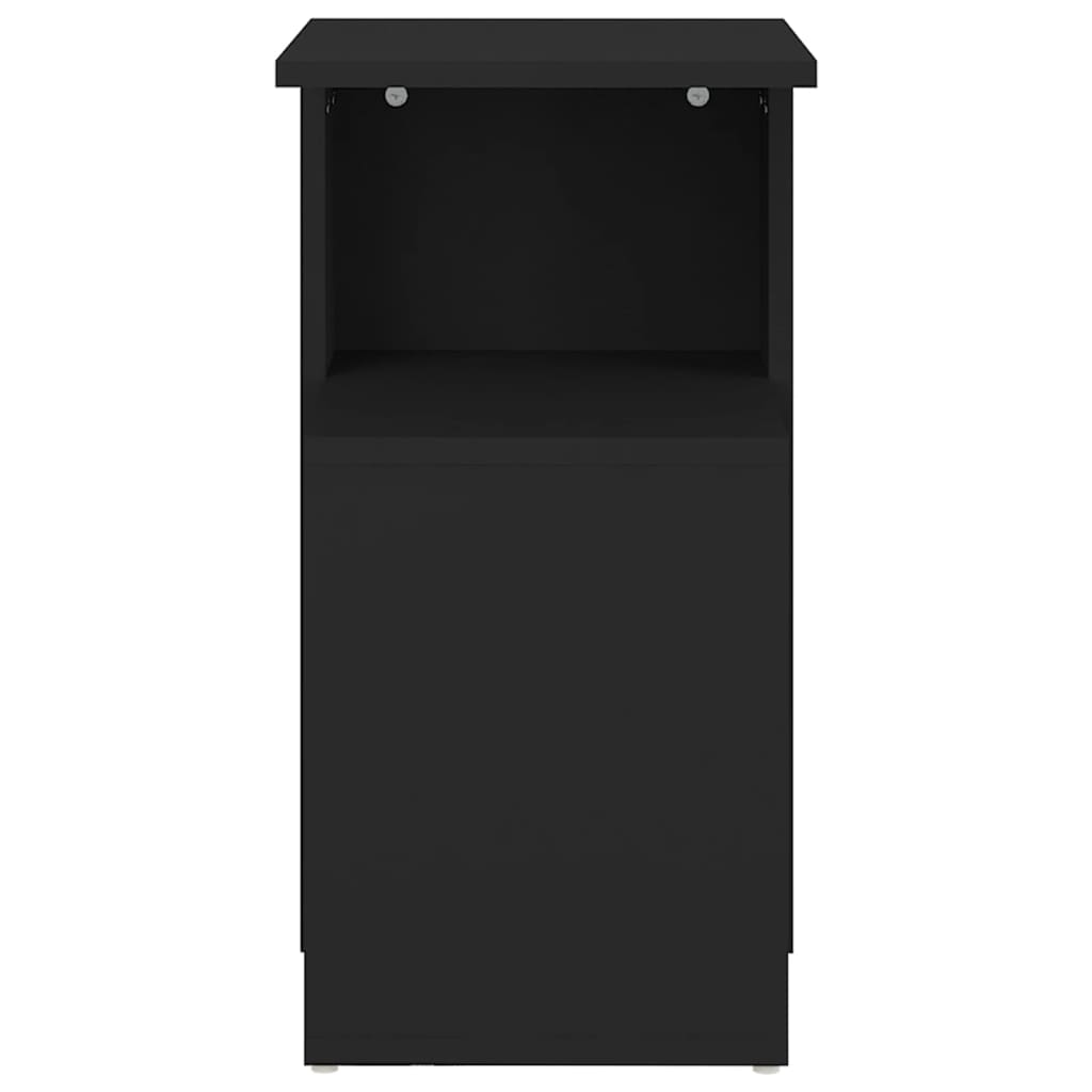 Τραπέζι Βοηθητικό Μαύρο 36 x 30 x 56 εκ. από Επεξ. Ξύλο - Pakobazaar
