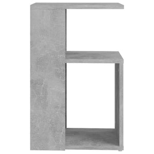 Τραπέζι Βοηθητικό Γκρι Σκυροδέματος 36x30x56 εκ. Επεξ. Ξύλο - Pakobazaar