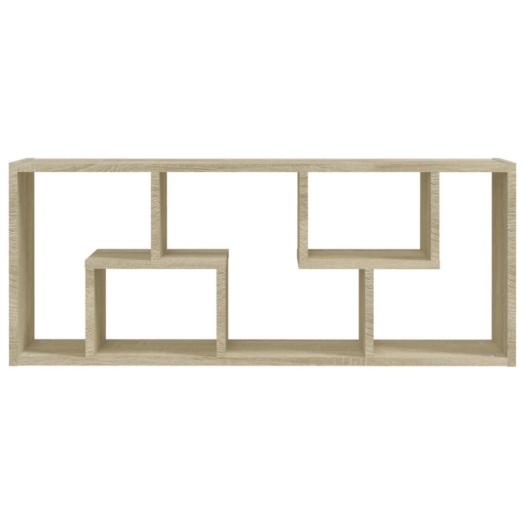 Ραφιέρα Τοίχου Sonoma Δρυς 36x16x90 εκ. από Επεξεργασμένο Ξύλο