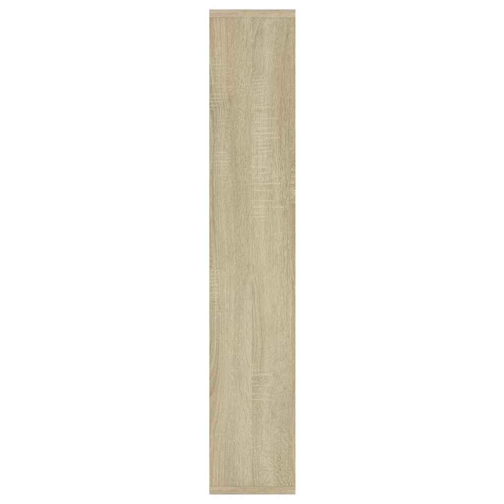 Ραφιέρα Τοίχου Λευκή/Sonoma Δρυς 36 x 16 x 90 εκ. Επεξ. Ξύλο