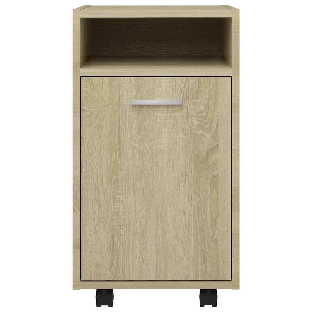 Βοηθητ. Ντουλάπι με Τροχούς Sonoma Δρύς 33x38x60 εκ Επεξ. Ξύλο