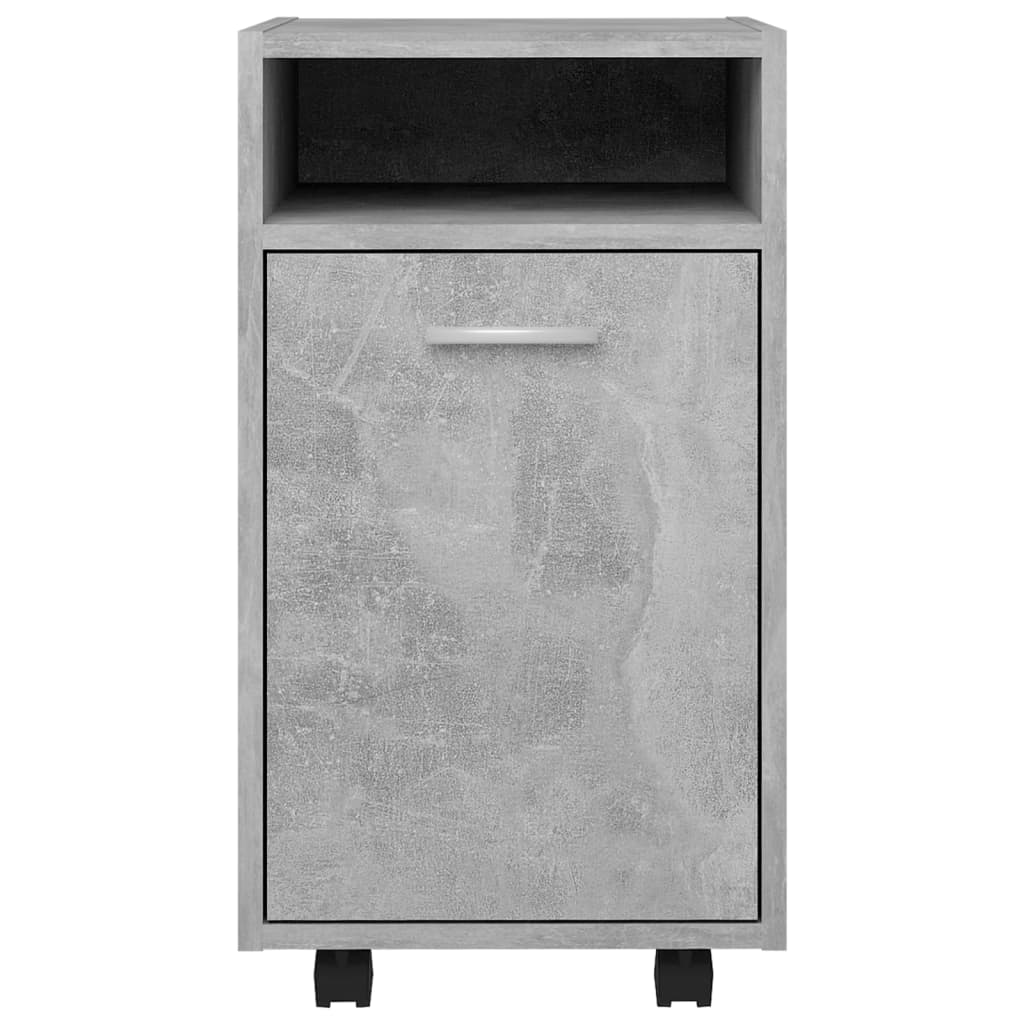 Βοηθητικό Ντουλάπι με Τροχούς Γκρι Σκυρ 33x38x60 εκ Επεξ. Ξύλο - Pakobazaar
