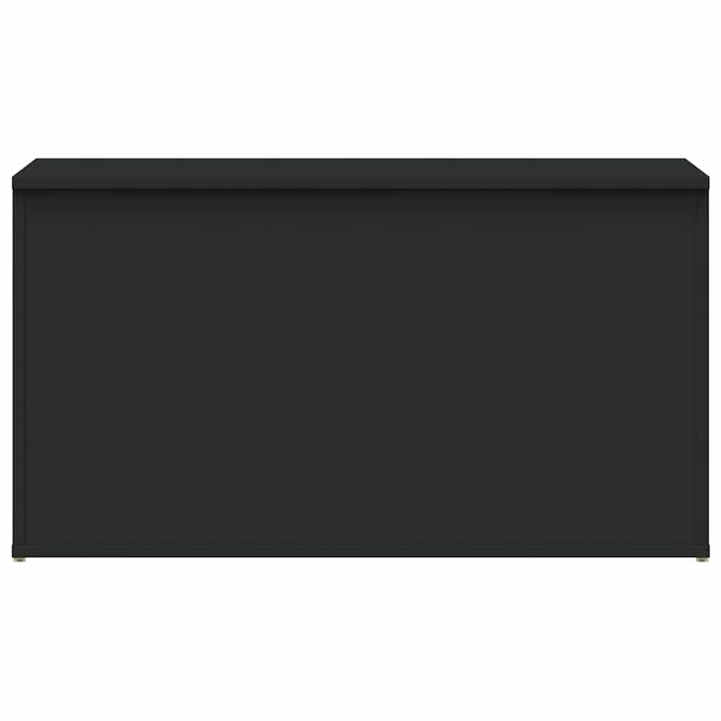 Μπαούλο Αποθήκευσης Μαύρο 84 x 42 x 46 εκ. Επεξεργασμένο Ξύλο