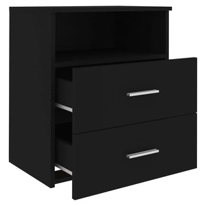 Κομοδίνο Μαύρο 50 x 32 x 60 εκ.