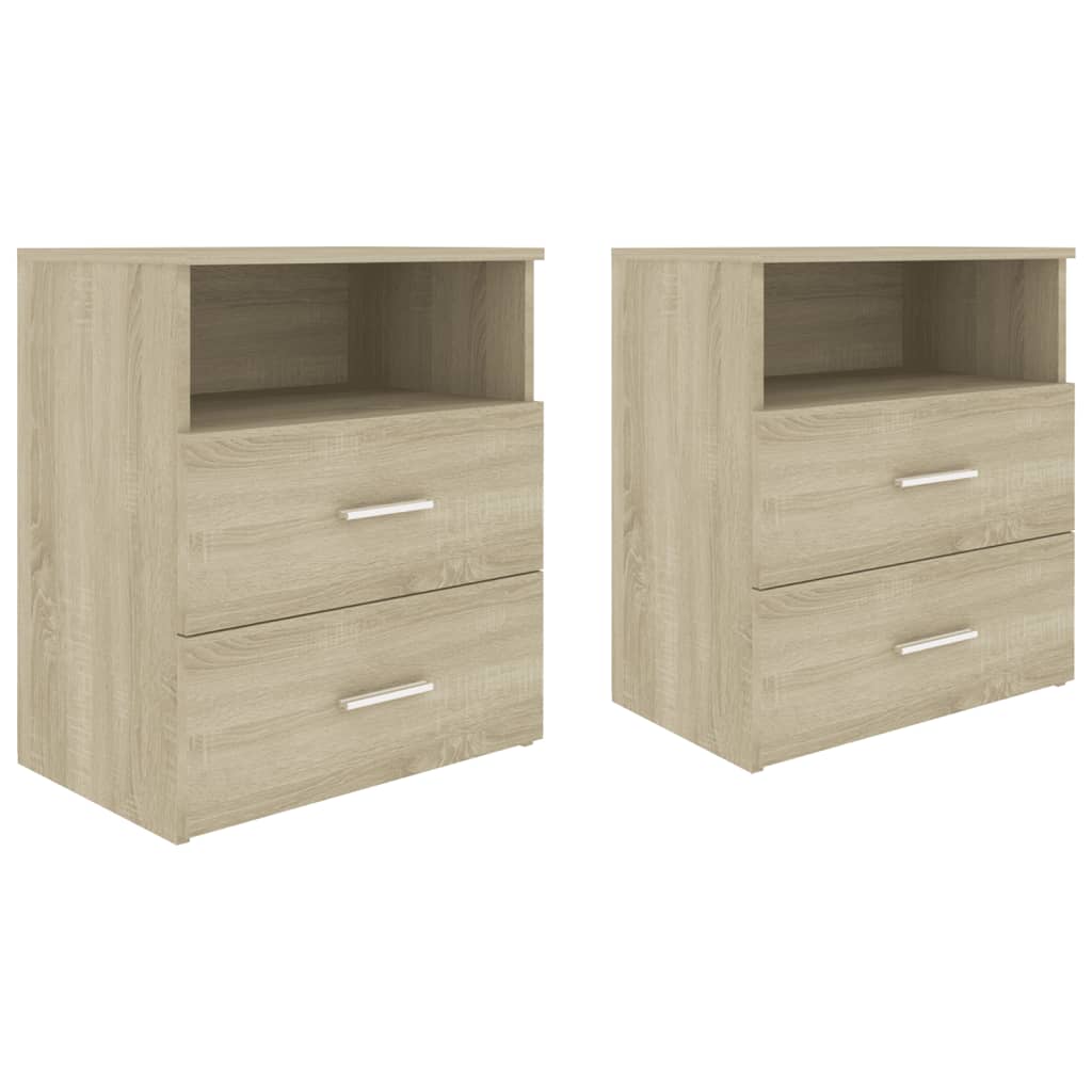 Κομοδίνα 2 τεμ. Sonoma Δρυς 50 x 32 x 60 εκ. - Pakobazaar