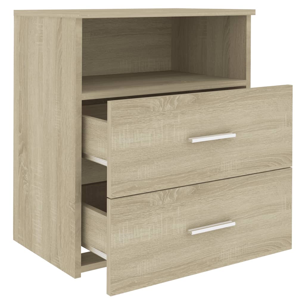 Κομοδίνα 2 τεμ. Sonoma Δρυς 50 x 32 x 60 εκ. - Pakobazaar