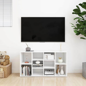 Παπουτσοθήκη Λευκή 103 x 30 x 55 εκ. από Επεξ. Ξύλο - Pakobazaar