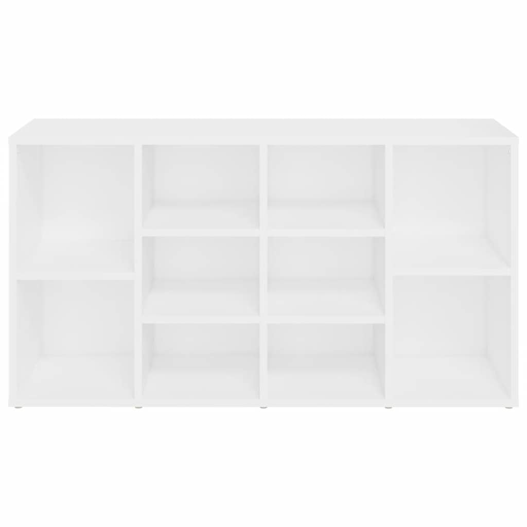 Παπουτσοθήκη Λευκή 103 x 30 x 55 εκ. από Επεξ. Ξύλο - Pakobazaar