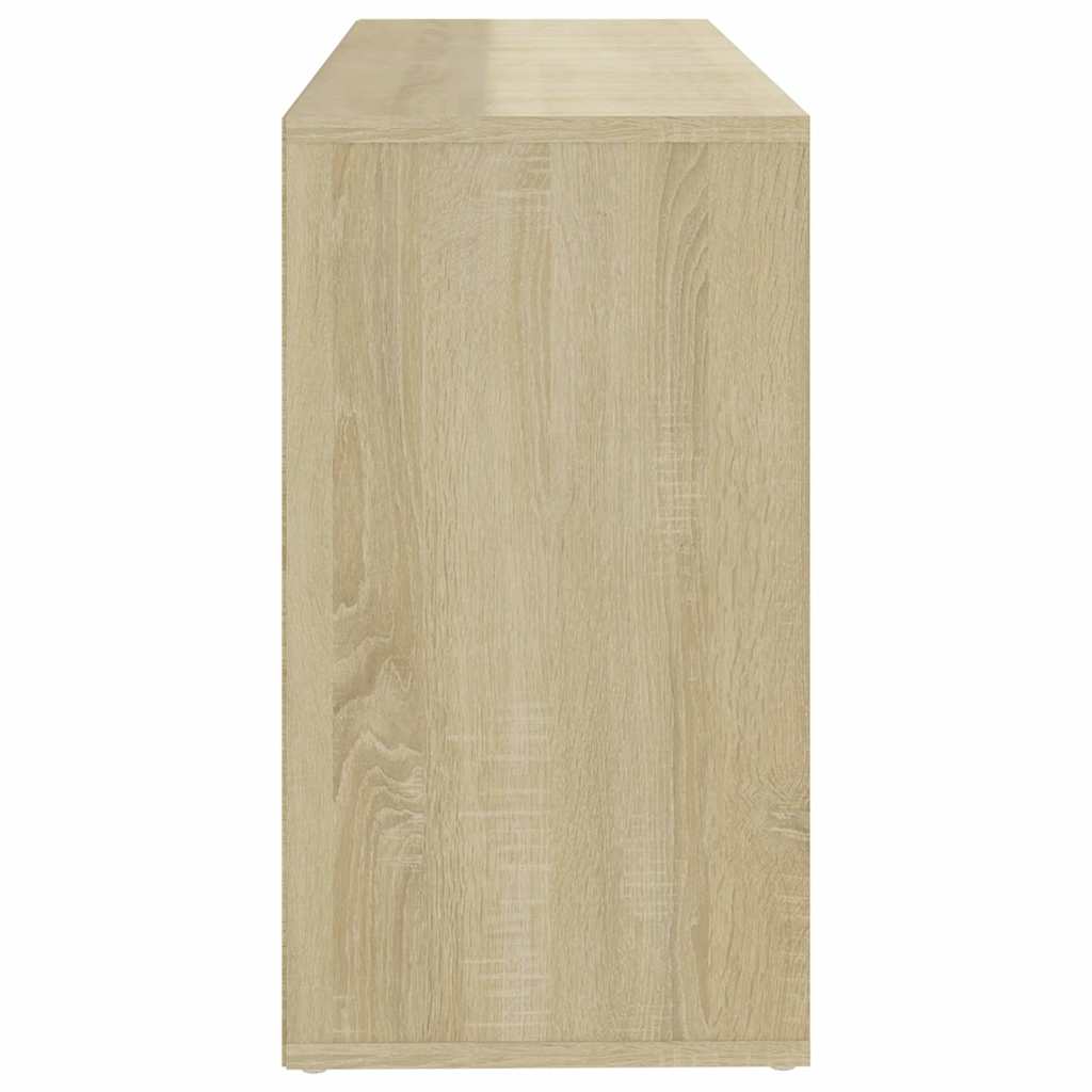 Παπουτσοθήκη Λευκή/Sonoma Δρυς 103 x 30 x 55 εκ. Επεξ. Ξύλο