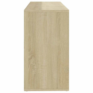 Παπουτσοθήκη Λευκή/Sonoma Δρυς 103 x 30 x 55 εκ. Επεξ. Ξύλο