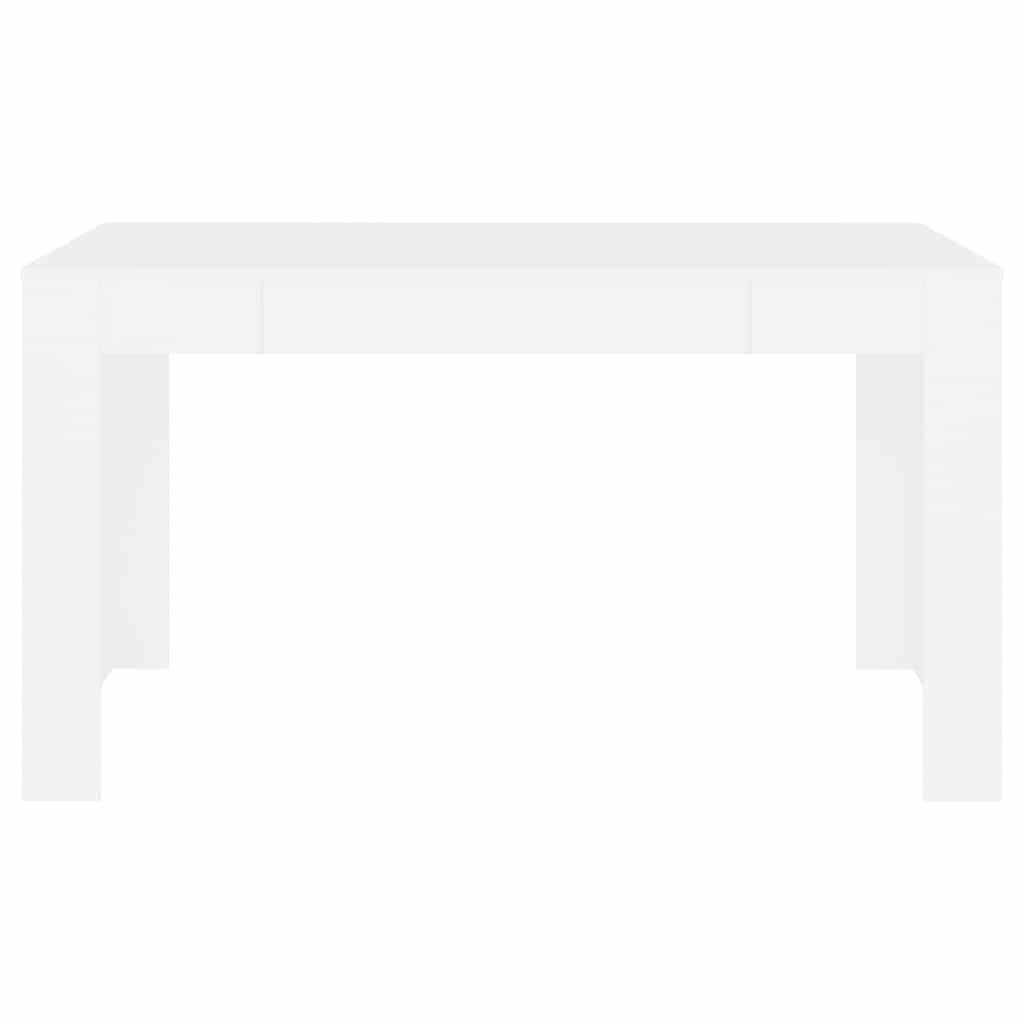 Τραπεζαρία Λευκή 140x74,5x76 εκ. από Επεξεργασμένο Ξύλο - Pakobazaar