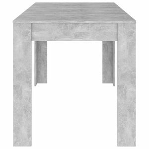 Τραπεζαρία Γκρι Σκυροδέματος 140 x 74,5 x 76 εκ. Επεξ. Ξύλο