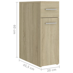 Συρταριέρα Γενικής Χρήσης Sonoma Δρυς 20x45,5x60 Επεξ. Ξύλο