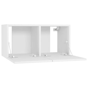 Έπιπλο Τηλεόρασης Κρεμαστό Λευκό 60 x 30 x 30 εκ. - Pakobazaar