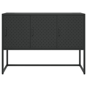 Μπουφές Μαύρος 105 x 35 x 75 εκ. από Ατσάλι