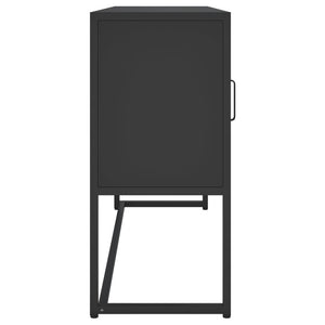Μπουφές Μαύρος 105 x 35 x 75 εκ. από Ατσάλι