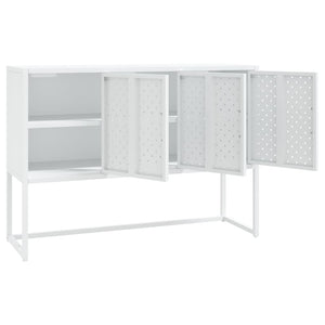 Μπουφές Λευκός 105 x 35 x 75 εκ. από Ατσάλι - Pakobazaar