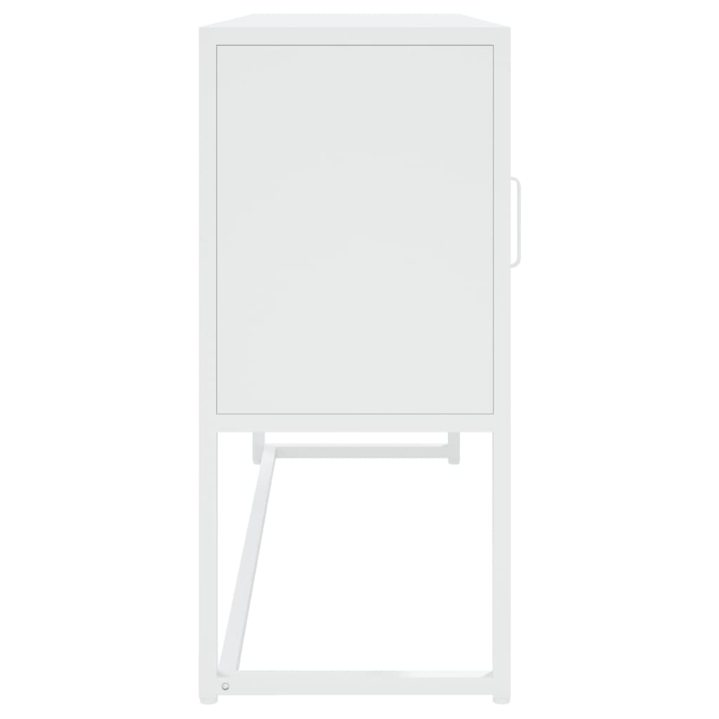 Μπουφές Λευκός 105 x 35 x 75 εκ. από Ατσάλι