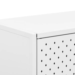 Μπουφές Λευκός 105 x 35 x 75 εκ. από Ατσάλι - Pakobazaar