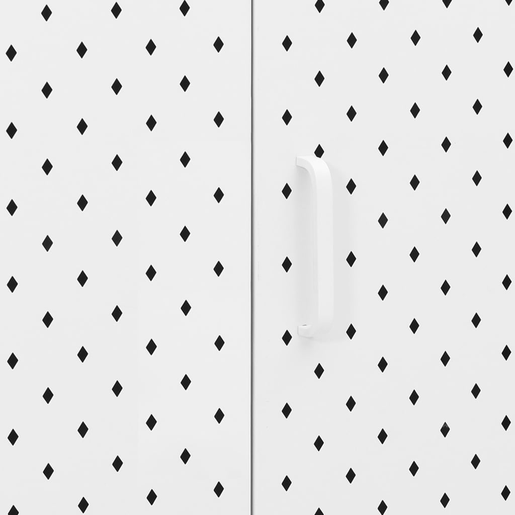 Μπουφές Λευκός 105 x 35 x 75 εκ. από Ατσάλι