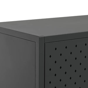 Μπουφές Ανθρακί 105 x 35 x 75 εκ. από Ατσάλι