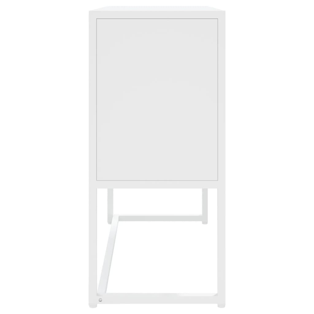 Μπουφές Λευκός 75 x 35 x 75 εκ. από Ατσάλι