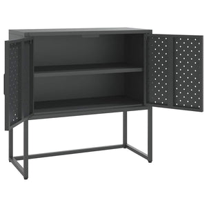 Μπουφές Ανθρακί 75 x 35 x 75 εκ. από Ατσάλι - Pakobazaar